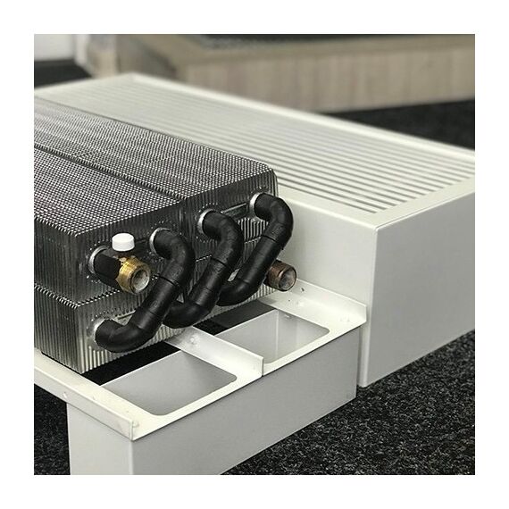 U-con NEK4 с четырмя теплообменниками | Напольный конвектор (естественная конвекция), Ширина: 300, Высота: 245, Длина точная: 1000, фото 3