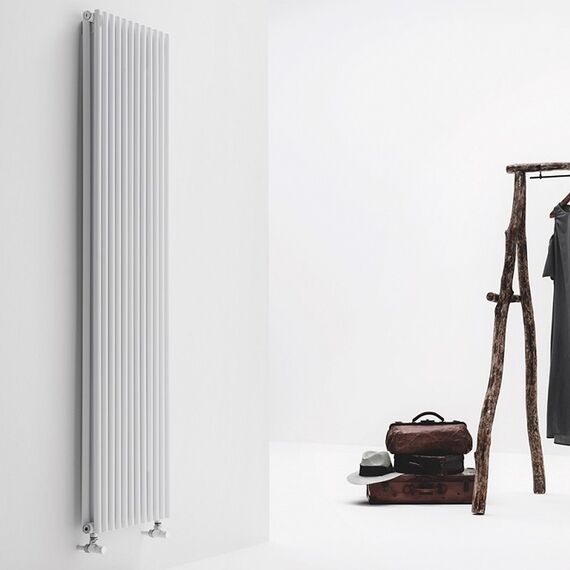 Трубчастий вертикальний радіатор Antrax AV25d (Білий; Дворядний), Висота точна: 1800, Довжина точна: 512