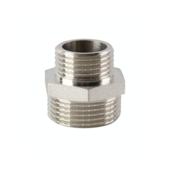 Ниппель редукционный никель ASG+ (НР-НР), Размер: 1/2 на 1/4