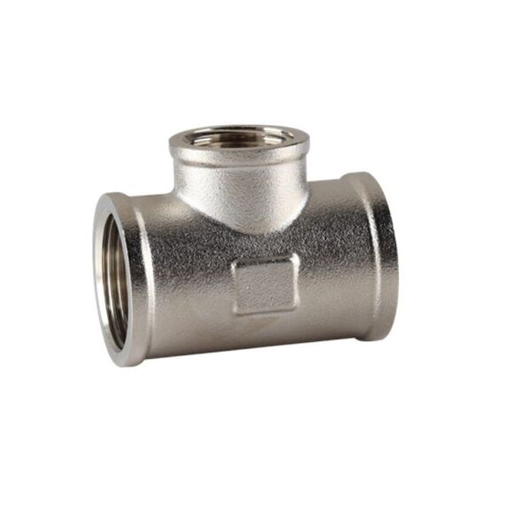 Тройник никель ASG+ (ВР-ВР-ВР), Размер: 3/4 на 1/2 на 3/4