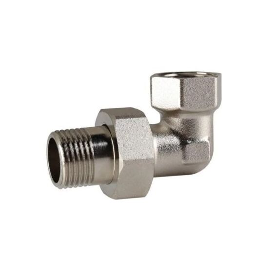 Сгон-американка угловой никель ASG+ (ВР-НР), Размер: 1/2