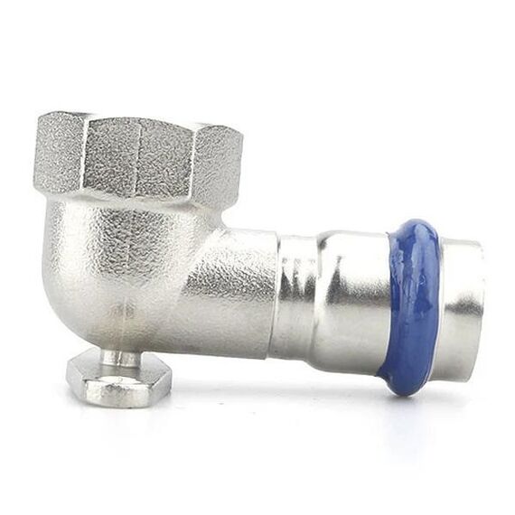 Настінне коліно 90⁰ з внутрішньою різьбою ASG INOX, Розмір: 15-1/2