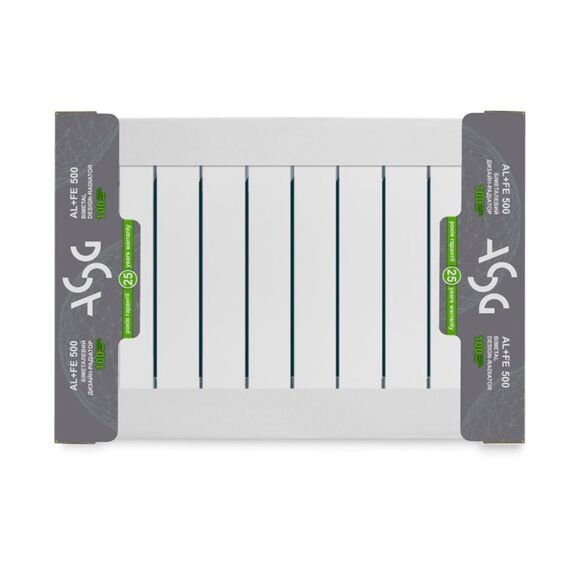 ​Біметалевий радіатор ASG, Висота точна: 300, Довжина точна: 800, фото 4