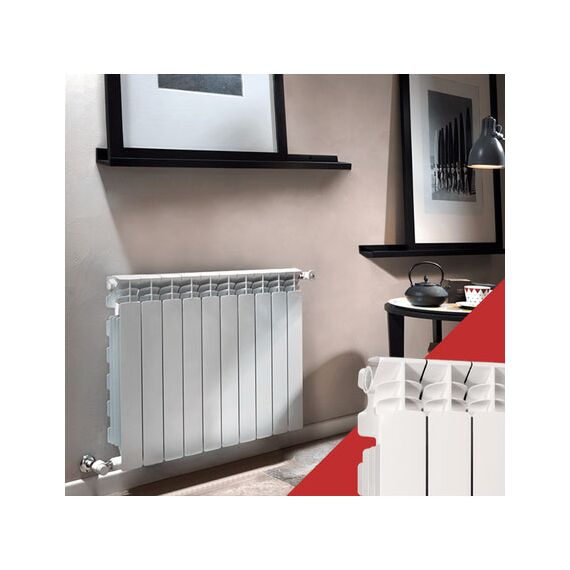 Алюмінієвий радіатор Fondital EXCLUSIVO B3, Висота точна: 350, Довжина точна: 320, фото 2