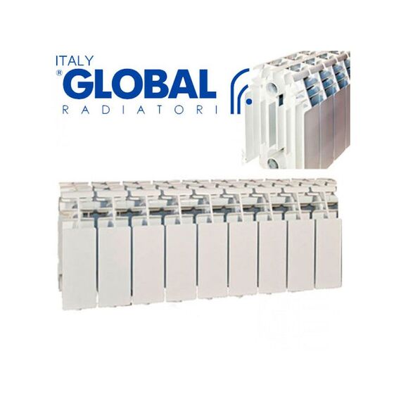 Алюмінієвий радіатор Global GL 200, Висота точна: 200, Довжина точна: 320, фото 3