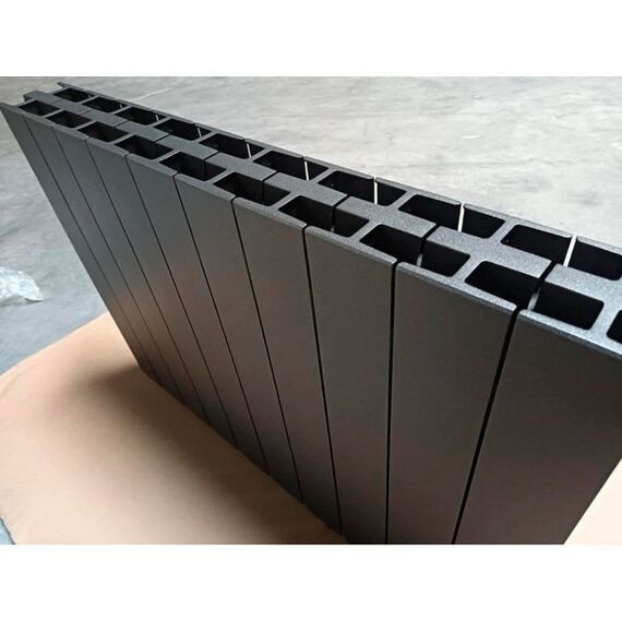 Алюмінієвий радіатор Global VIP black, Висота точна: 350, Довжина точна: 480, фото 3