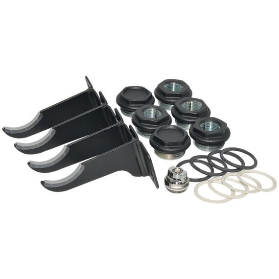 Монтажный комплект для радиатора Fondital Black Coffee, Цвет: Черный