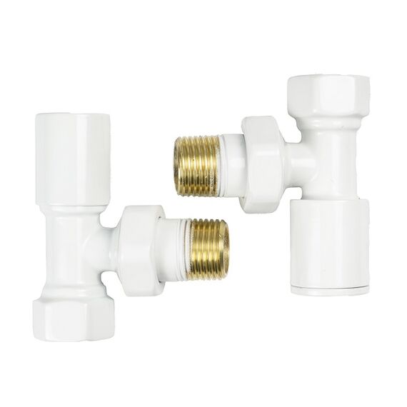 Радіаторний комплект ручний Warm Well (Білий, Кутовий), фото 3